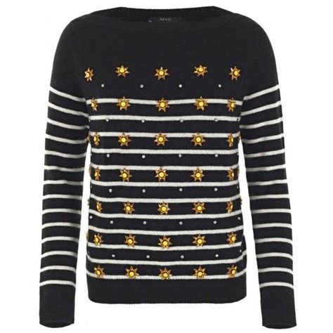 gucci bear striped sweater|black and white Gucci sweater.